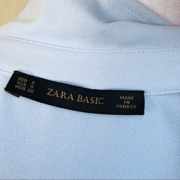 ZARA trf light blue casual dress small - Picture 7 of 7